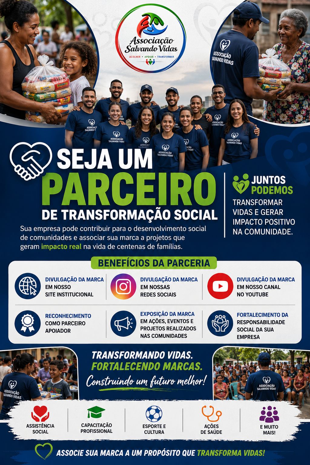 Seja Parceiro - Associação Salvando Vidas